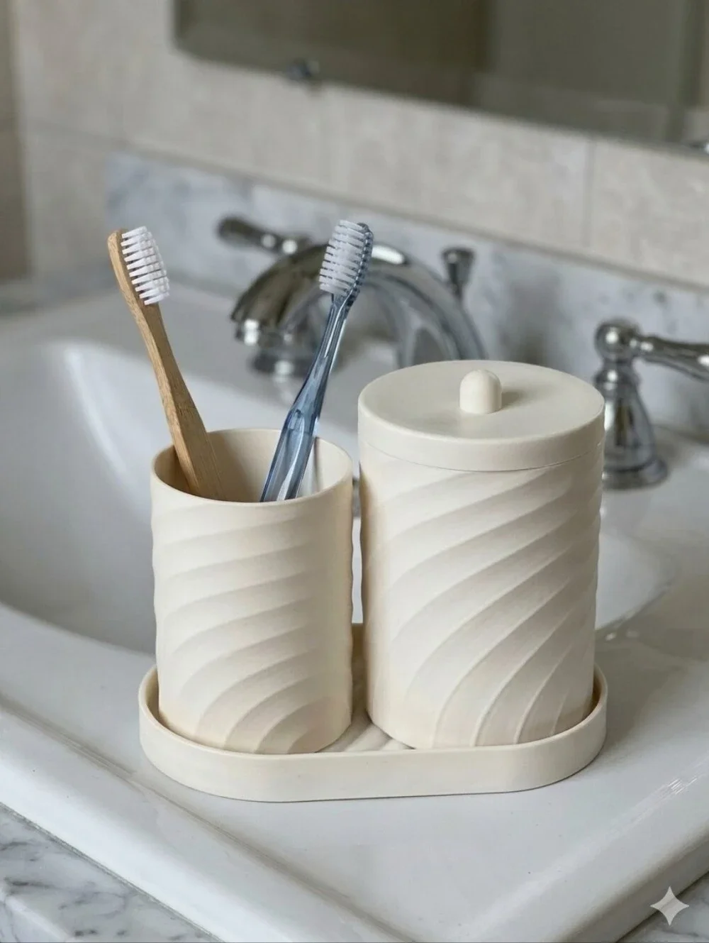 Horizon 3 Piece Organizer Set ~ Cream